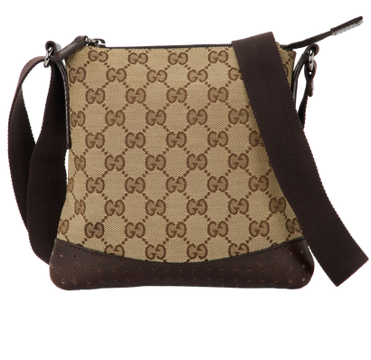 GG Crossbody, &pound;250, Handbags, Beige/Brown, Canvas, Front view